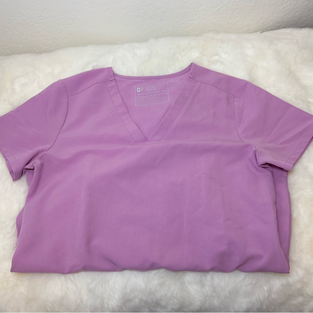 Figs Pink Short Sleeve Tee